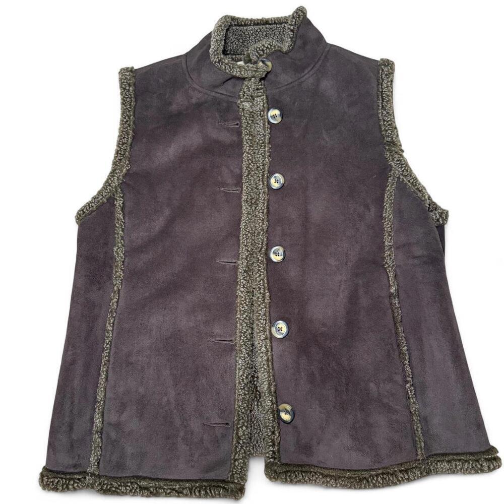 Brown L.L.Bean Sherpa vest